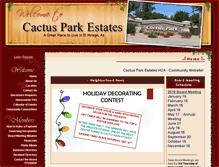Tablet Screenshot of cactusparkestates.com